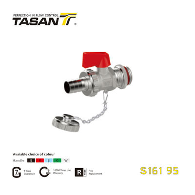 S161 95 Messingkesselventil ISO 228 Gewinde 232 psi mit L-Griff aus Aluminium
