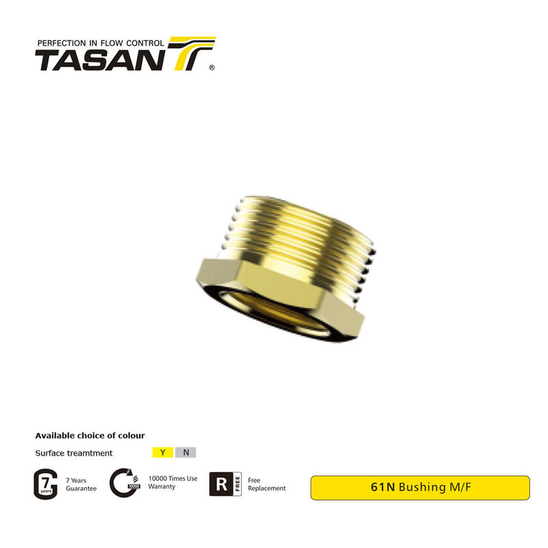 Hochleistungs-Messing-Rohrverschraubungen ISO 228 Gewindebuchsen aus Messing M/F 61N